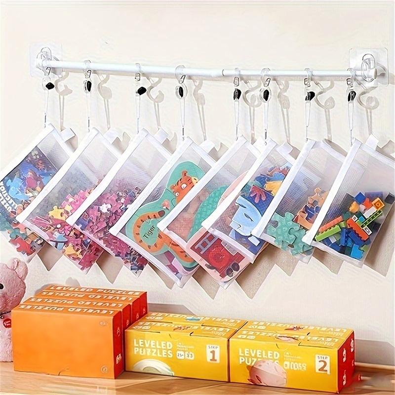 Zipper Mesh Bags 8 Pack 3 Sizes Waterproof Clear Lightweight Pouches for Outdoor Hiking Small Accessories Storage