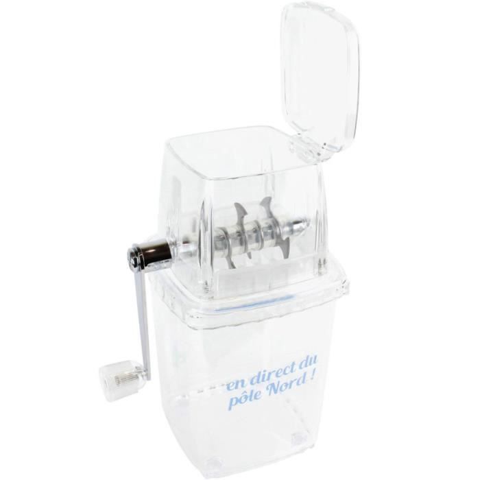 Broyeur à glace - Pick&amp;Drink - KV7141 - Manivelle - Transparent - H23,5 cm