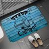 Happy Campers Welcome Mat Floor Decoration Carpet Non-slip Easy To Clean Area Rug Living Room Home Office Washable Doormats