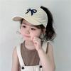 New Sweet Kids Ponytail Baseball Caps Candy Color Quick Drying Adjustable Visor Cap Summer UV Protection Hat Outdoor Travel Caps