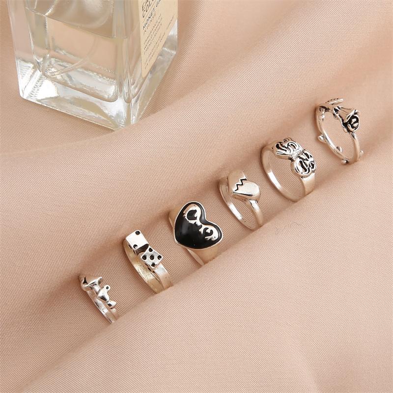 Anello Da Poker In Lega Da Uomo - Fascia Regolabile Con Design Vintage - 12