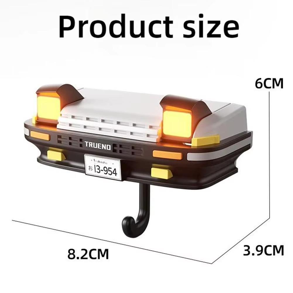AE86 car headlight keychain decoration wall-mounted key hook hanger Wall-mounted home key hook room wall decoration