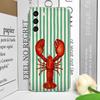 Simple Cute Striped Plaid Ocean Animal Printed Clear Phone Case for Samsung A57 A14 A16 A36 A55 A54 A53 A52 A51 A50 Soft Covers