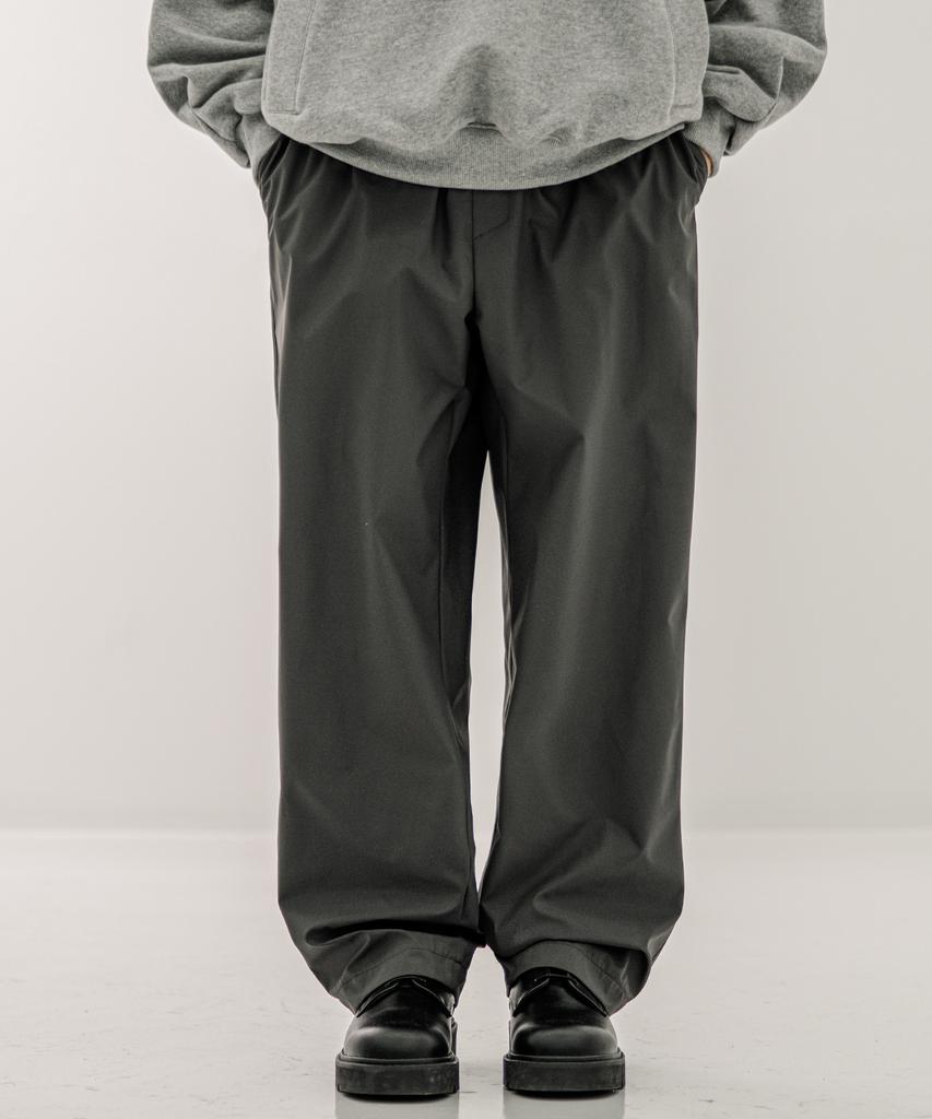 EZKATON Layered Banding Slacks Deep Gray Shlp6662