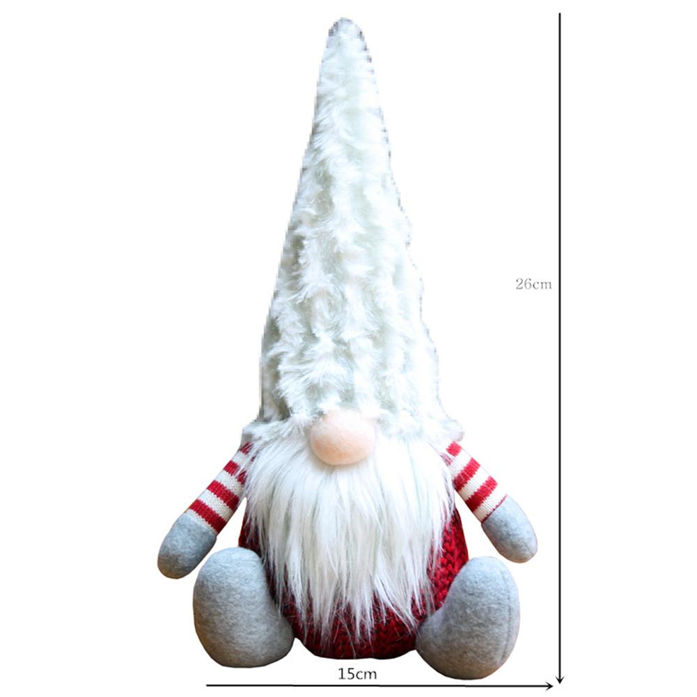2pcs Plush Faceless Santa Dolls for Christmas Indoor Decor Create Joyful Festive Ambiance on Desks Tables and Shelves