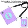 Silicone Shockproof Rotating Stand Case With Pen Slot Shoulder Strap IPad Air 11 Pro Kids Friendly Full Coverage