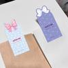 50 Pcs Bow Shape Sealing Stickers Pink Personalized Stickers Self-Adhesive Stickers  For Packaging