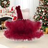 Children's Satin Mesh Tutu Skirt Princess Dress - Formal Wedding Flower Girl Attire