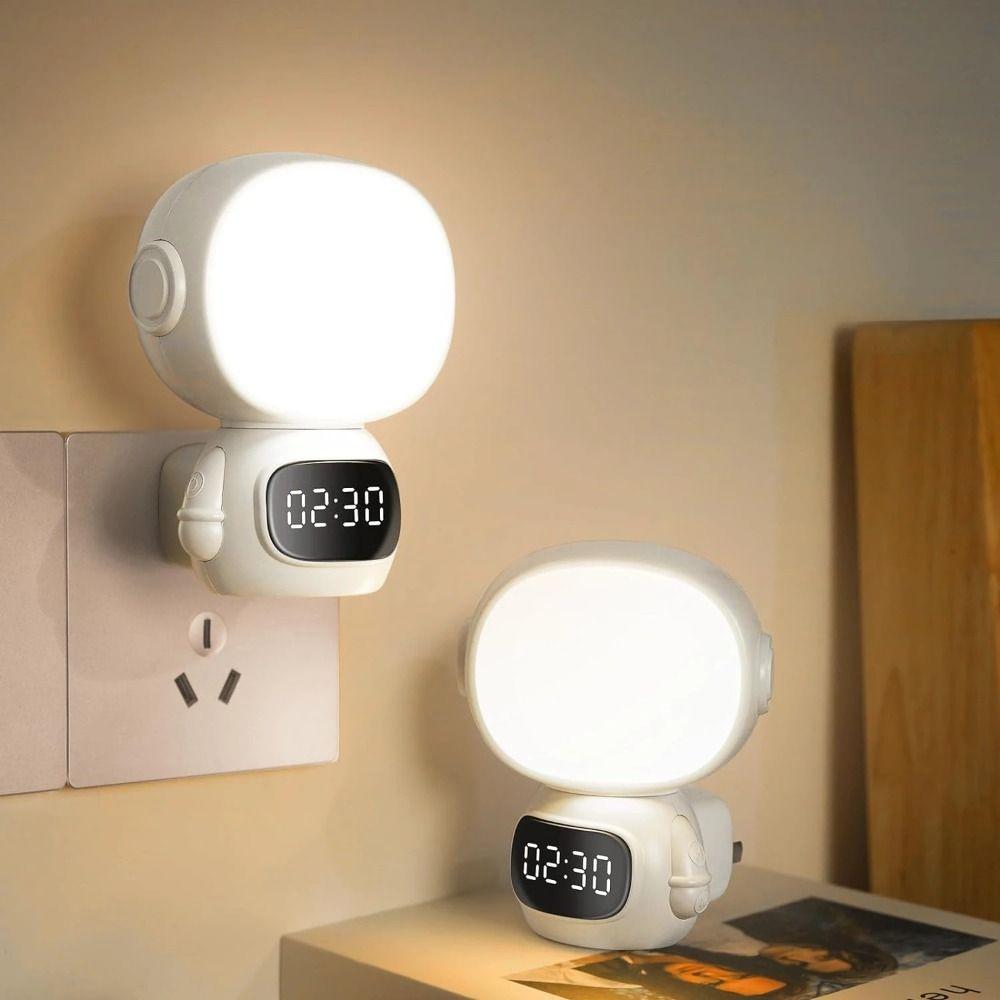Digital Clock Remote Control Dimmable LED Lamp USB Rechargeable Nursery Sleep Aid  Nursery
