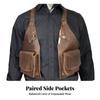 Kožená crossbody taška přes hrudník s ramenním popruhem pro Cosplay Kostým Festival