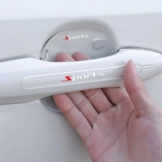 8Pcs Car Parts Door Handle Bowl Sticker Cover Anti-Scratch Protector Accessories