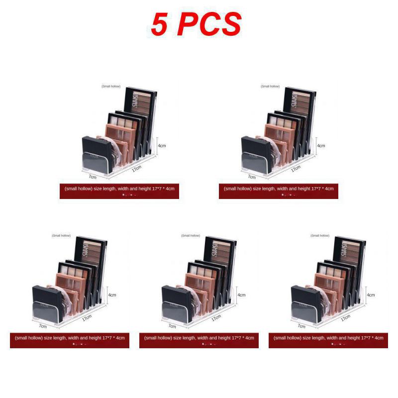 1~5PCS Acrylic Compact Eyeshadow Palette Organizer Display Tray Storage Box Cosmetics Makeup Rack Holder Drawer Organizer 7 Grid