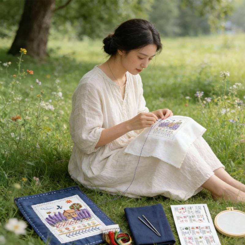 Complete Embroidery Book Sewing Books Set Includes Needle Thread Patterns And Step By Step Instructions