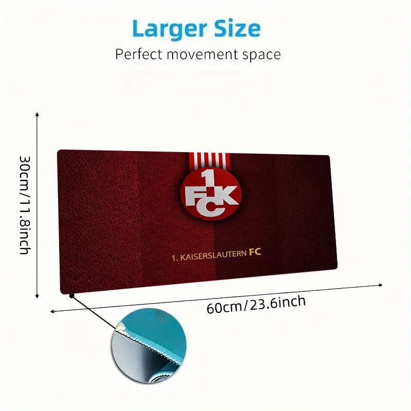 Kaiserslautern Large Size Mouse Pad Large Gaming Table Cushion Non-slip Laptop Tablet Big Mousepad XXL Mat Mini PC Playmat With Lock edge
