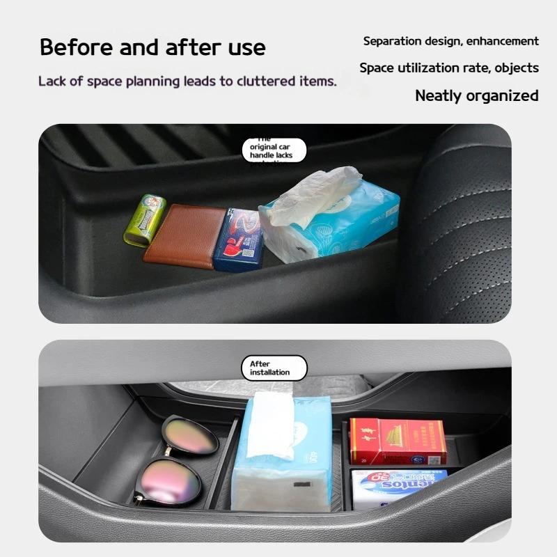 Suitable for 24-25 Xiaopeng MONA M03 central control lower storage box modified storage box decorative partsInternalAccessories