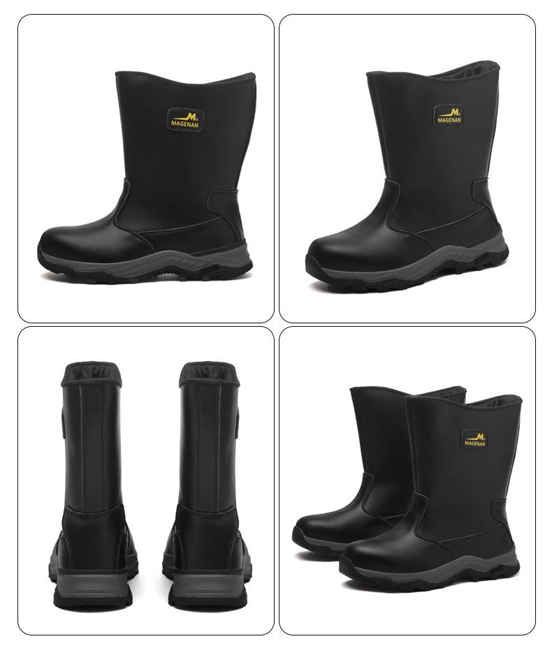 Unisex Steel Toe Safety Boots: Anti-smash, Anti-puncture, Water-repellent, Anti-scald, Ideal for Oilfield & Welding Work
