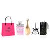 Perfumy Miss Flower 5ml + Real Me 5ml + Aromaterapia Biała Brzoskwinia + Ceramiczna Czarna Kosmetyczka Przywilej