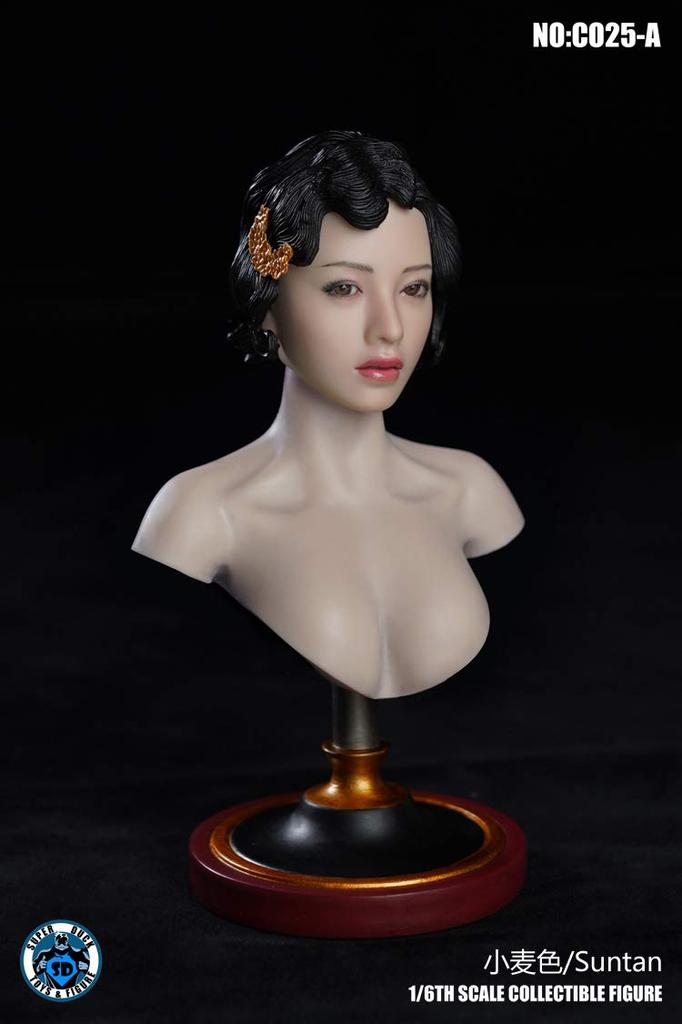 SUPER DUCK C025A Female Bust Base for Scale Action Figures not [TOYBARJAPAN] 1/6 (Head included)