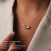 EMANCO Women's Name Necklace Gold-plated 3D Bubble Letter Customized High-end Jewelry New Year Gift for Her