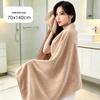 Customizable Soft Coral Fleece Massage Sheet - Large, Absorbent, Thickened Beauty Salon Towel Blanket