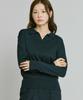 210EDIT Women'S Cashmere Blend Collared Knit [Teal Blue]_Zd4Sw510