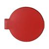 Single Sided Folding Circular Mirror Plastic Portable Compact Cosmetic Pocket Mirror Red