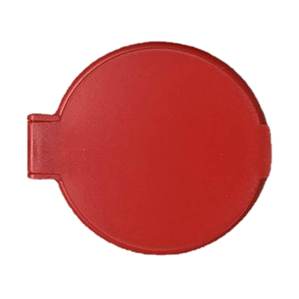 Single Sided Folding Circular Mirror Plastic Portable Compact Cosmetic Pocket Mirror Red