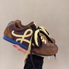 Lan Cabinet Frühling 2025 Neue Retro Dexun Schuhe Braun Lässig Flach Forrest Gump Sneakers Damen