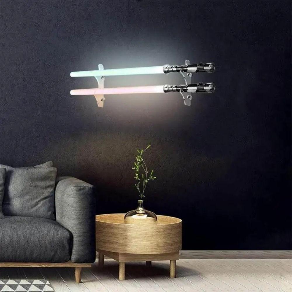 2Pcs Acrylic Lightsaber Showing Stand Decorative Lightsaber Hang Rack Countertop