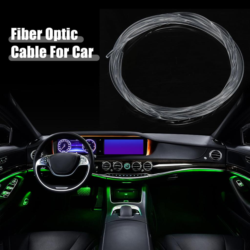 ACROPIX Fiberoptisk kabel Fiberoptisk sideglødekabel for bil Plast Universal PMMA 1,5 mm 300 cm Klar 1 stk