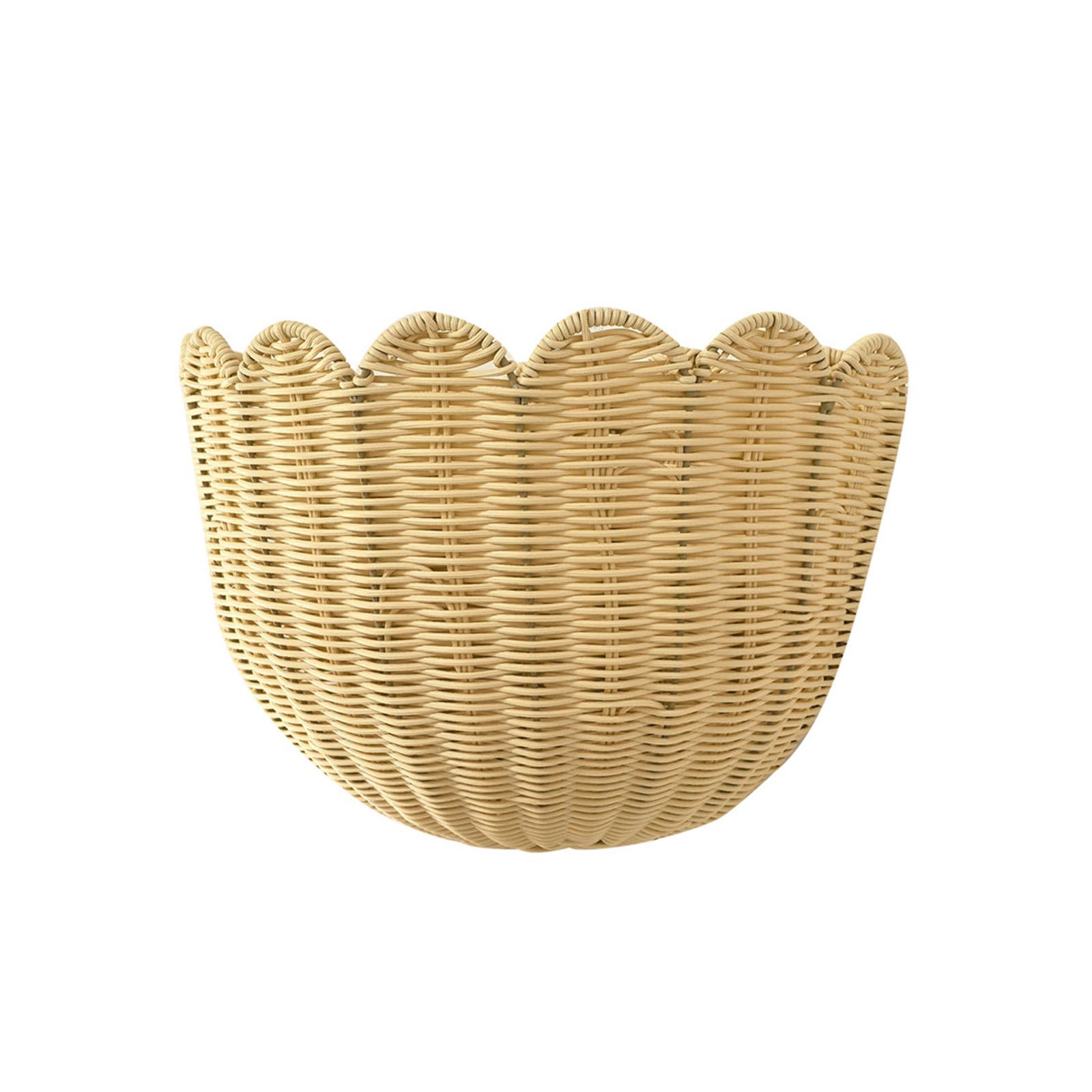 

- Rattan Wall-mounted Storage Basket, Home Decoration Wall-mounted Basket One Size