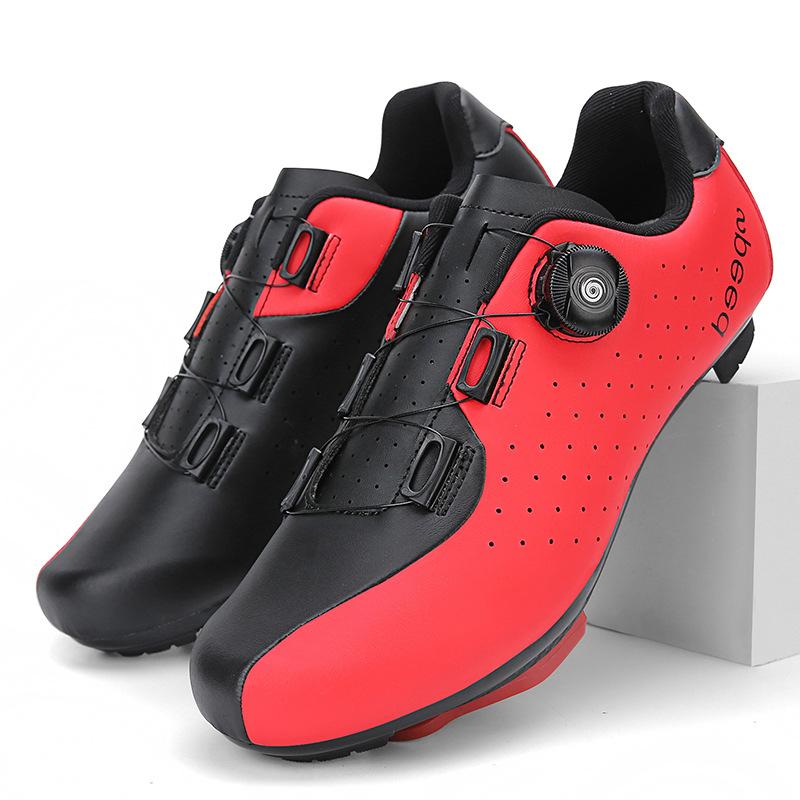 

New unlocked power cycling shoes men s casual hard-soled road mountain bike lock shoes hard-soled cycling shoes women 47