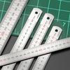 Professional 2Cr13 Steel Measuring Ruler Tool Having Two Measurement Systems For Woodworking And Design Applications