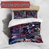 3pcs Duvet Cover Set (1*Duvet Cover + 2*Pillowcase, Without Core), Custom Name Michael Jackson Pattern Bedding Set, Home Bedroom Decor Gift