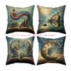 Abstract of Fantasy Clocks Singlesided Printing Short Plush Suitable for Living Rooms Bedrooms Sofas (excluding Pillow Cores)