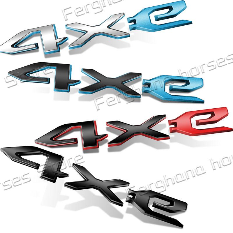 Car 3D ABS Plastic Emblem For Jeep 4XE Logo Wrangler Gladiator Compass Grand Cherokee Body Side Badge Rear Trunk Decor Sticker ALU1