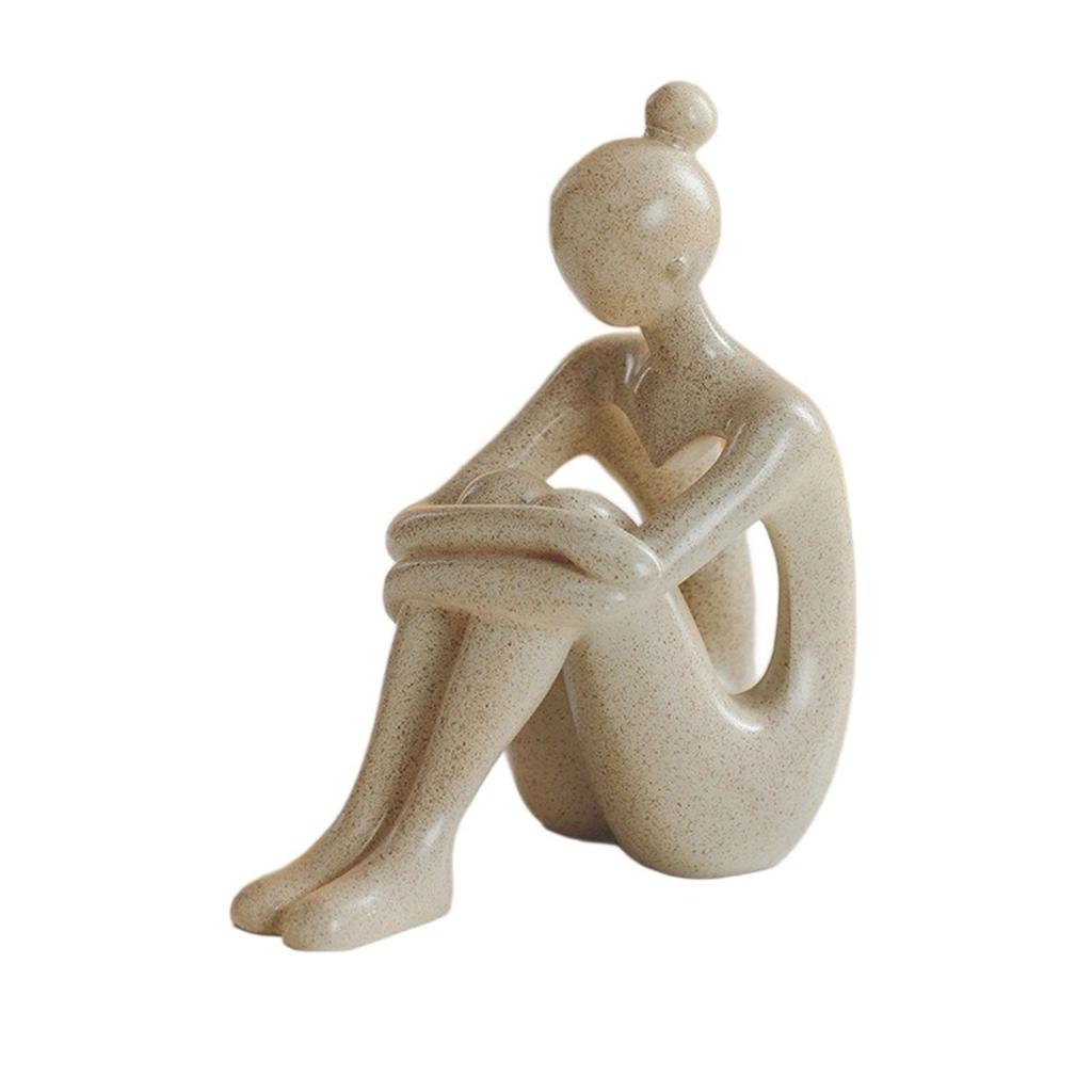 Contemporary Abstract Statue Decorative Resin Art Sculpture For Office Desk Bookshelfs And Modern Interior Designs Accent