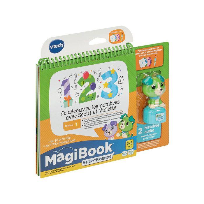VTECH - MAGIBOOK STORY'FRIENDS - JE DÉCOUVRE LES NOMBRES AVEC SCOUT ET VIOLETTE + PERSONNAGE - Multicolore