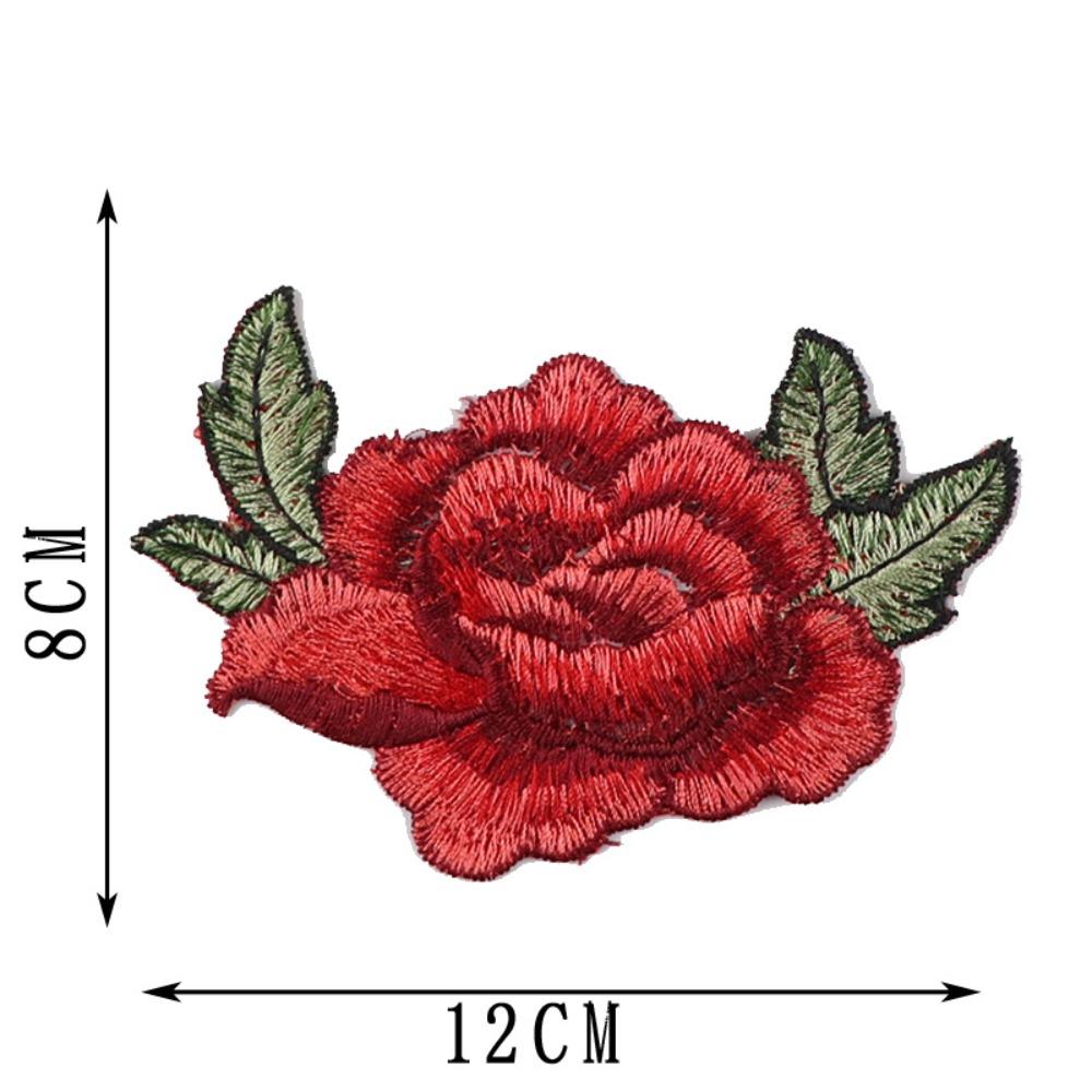 Floral Embroidery Flower Patch Multicolor Sew on Patch Fashion Elegant Sewing Accessories