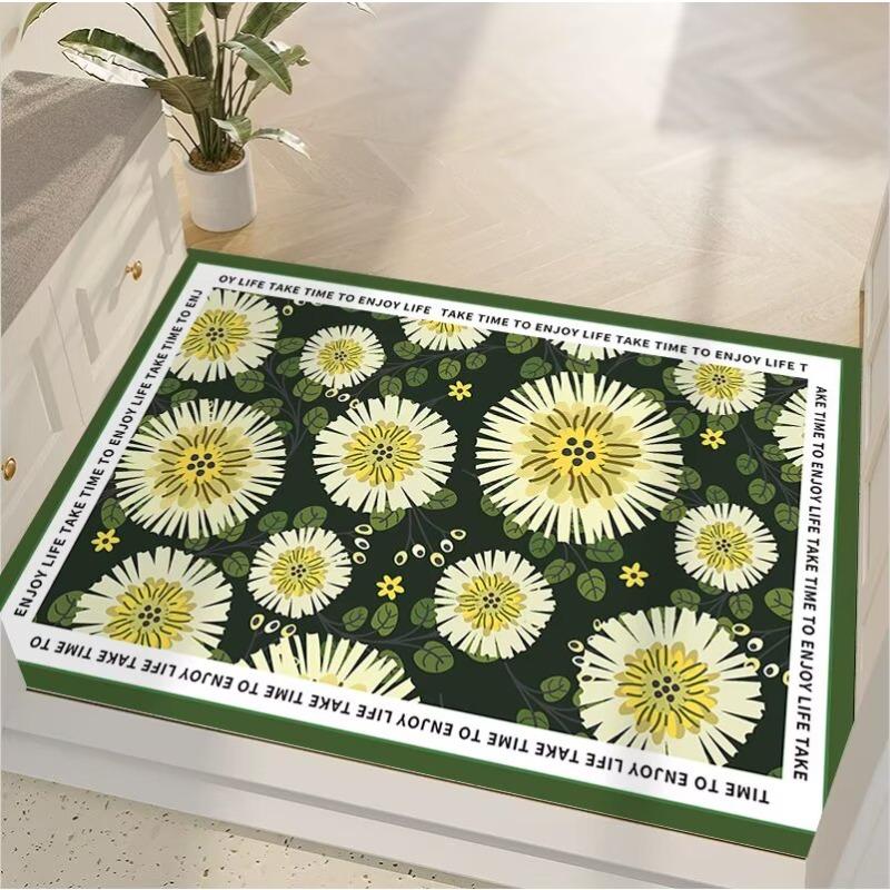 Диатомовая грязь быстросохнущий мягкий напольный коврик ванная комната ванная комната дверь ванной комнаты водопоглощение противоскользящий коврик для ног ванная комната маленький коврик 40x60cm15.7x23.6in