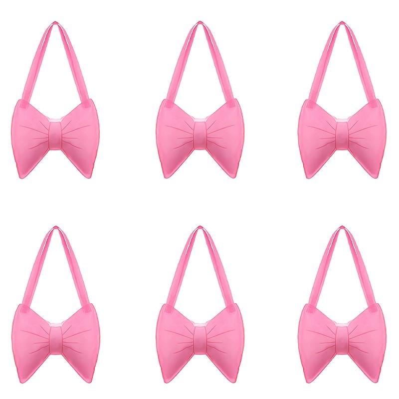 

Gift Her/Him With 6Pcs 6-Piece Set Of Stylish Bow Party Gift Bags, Suitable For Princess-Themed Birthdays, Weddings, Bridal Shower Parties, Gender 6Pcs bow party gift bags