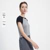 Navigare Women's Tencel Wool Contrast Short Sleeve T-Shirt
