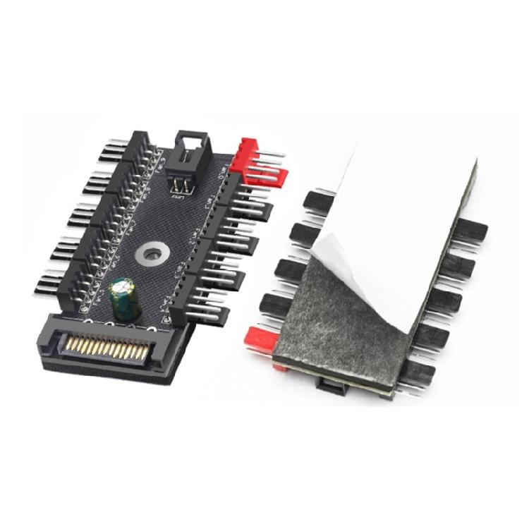 4Pin PWM Fan Hubs Splitters Speed Adjuster for PC Case Improve Cool Performances