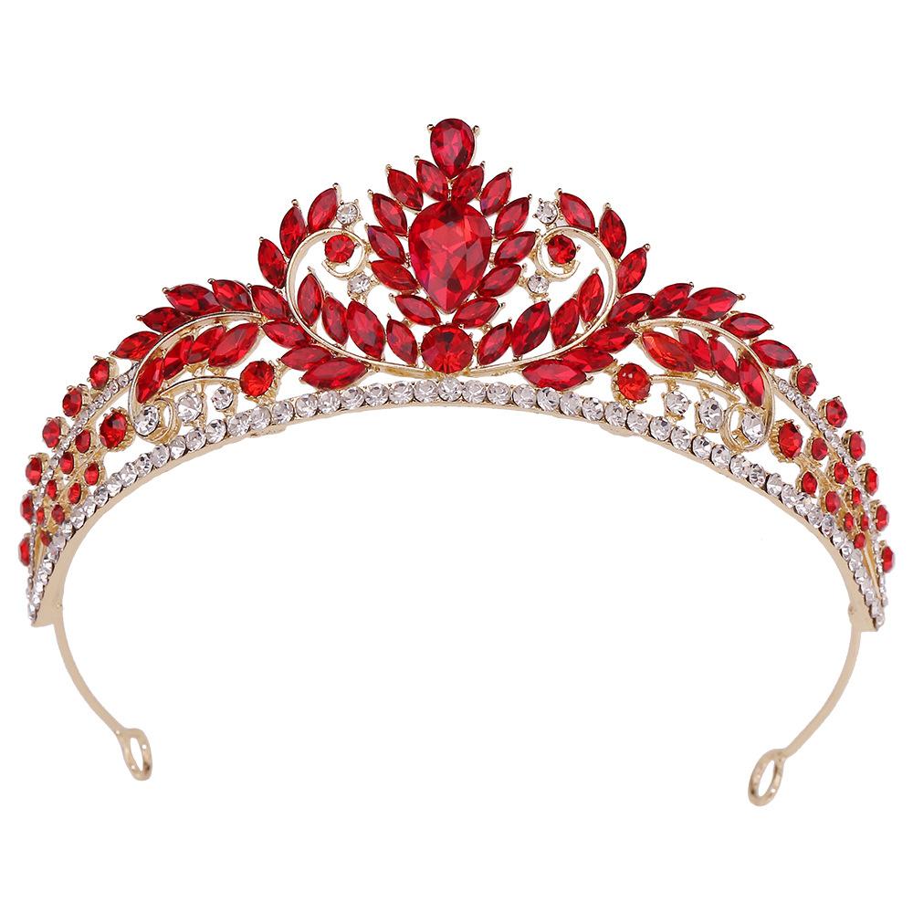2026 Alloy Crystal Bridal Jewelry Crown, European Wedding Ball Performance Accessories Crown