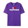 I Love Yapping I Heart Yapping Red Heart Funny Mens Clothing Plus Size Fashionable and Trendy High Quality HOLIDAYS