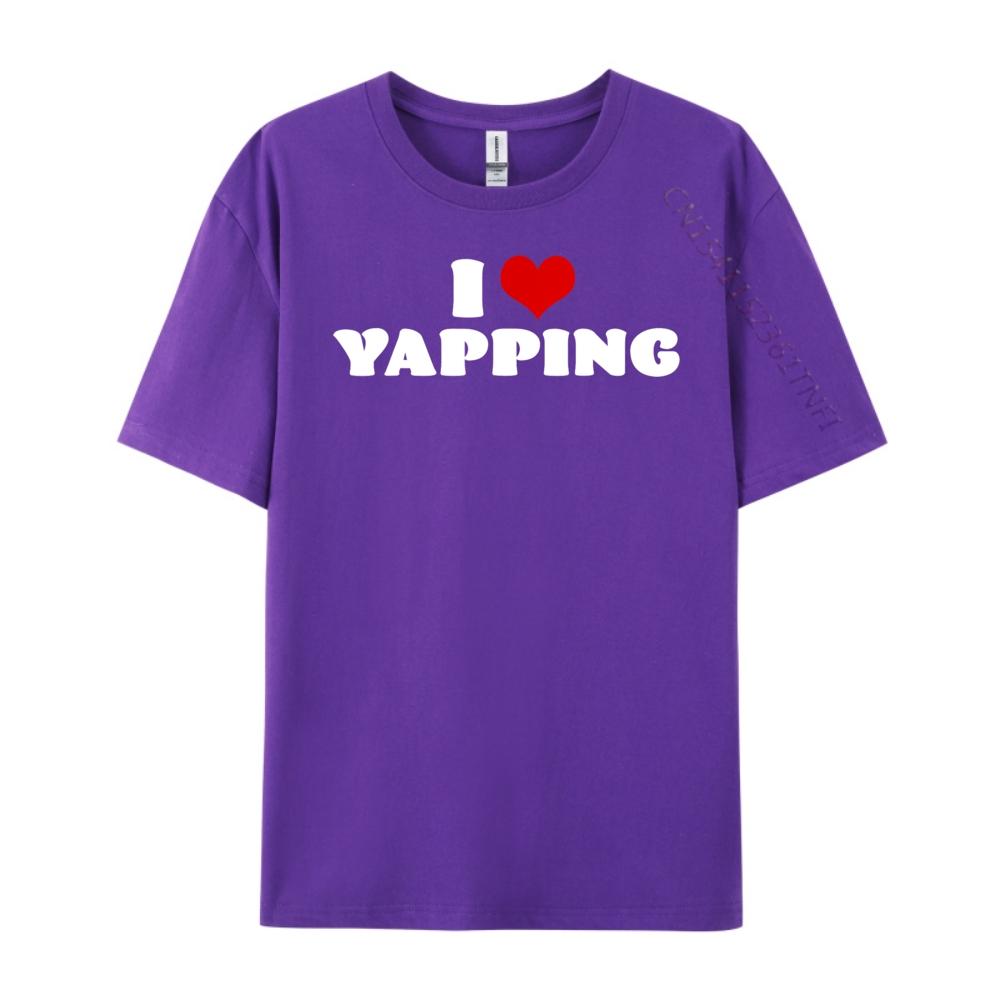I Love Yapping I Heart Yapping Red Heart Funny Mens Clothing Plus Size Fashionable and Trendy High Quality HOLIDAYS