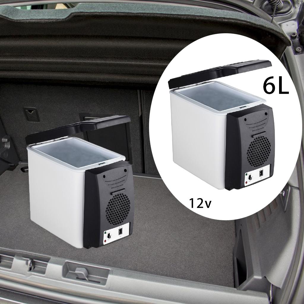 6L Portable Compact Fridge 12V Car Refrigerator Freezer for Camping
