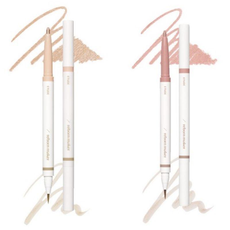 ETUDE Re-Creation Maker Dual Aegyo-Sal Eye Liner & Shadow 0.9g – 2 Colors, Warm / Cool