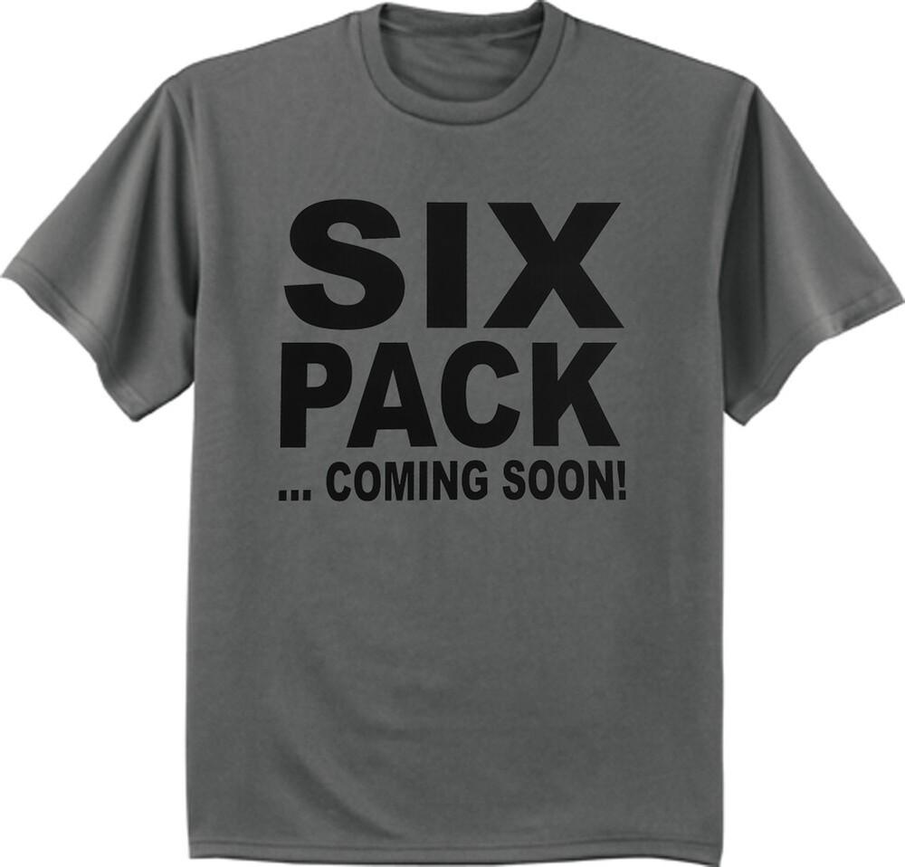 Funny Beer T-shirt Mens Beer Gifts Six Pack Coming Soon Mens Graphic Tee Unisex T-Shirt XXL