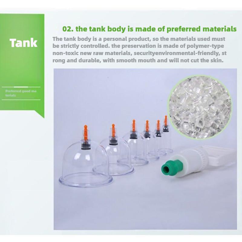 Cupping Machine, 6 Cans, Vacuum Cupping, Household Thickened Cupping Set, Non Glass Can, Health Gift